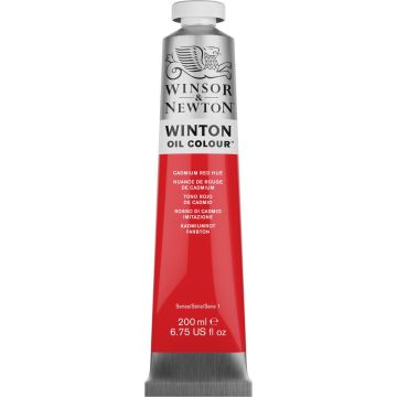 W & N Winton Oil Colour Tube - 200ml - Cadmium Red Hue