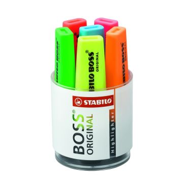 Stabilo Boss Highlighters - Assorted - Pack of 6