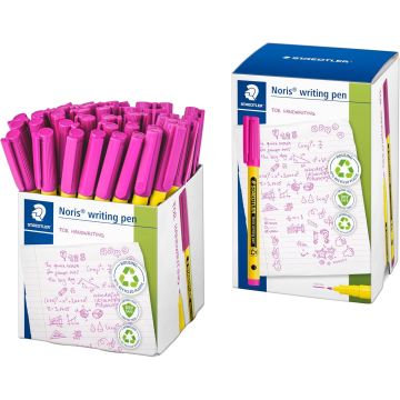STAEDTLER Noris Handwriting Pen - Pink Pk50