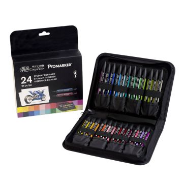 W & N Promarker - Student Designer Wallet Pk of 24(+1 FREE)