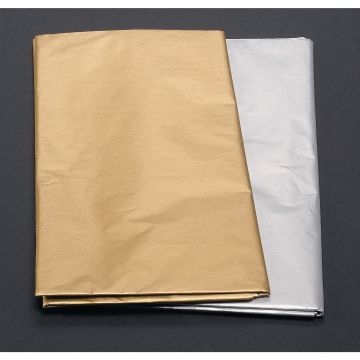 Gold and Silver Tissue Sheets - Pack of 24