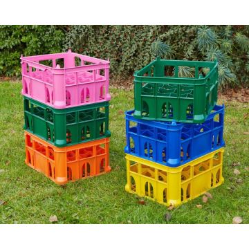 MILK CRATES.(SET OF 6)