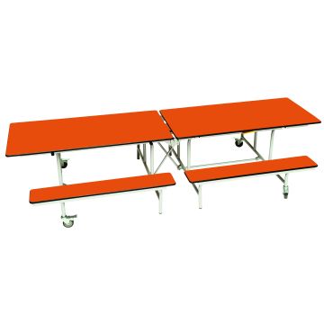 Mobile Folding Bench Unit 11-14yrs Ornge