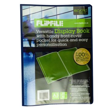 Flexible A3 Presentation Display Book 20 Pocket