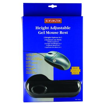 Height Adjustable Gel Mouse Pad - Black