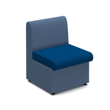Alto Modular Reception Seating with no arms - Blue/Dark Blue