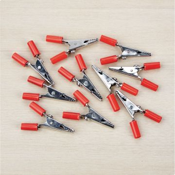 Crocodile Clips - Plastic Sleeved - Pack of 10
