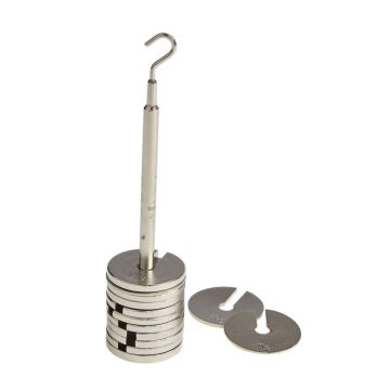 Hanging Slotted Masses - Brass - 5g to 20g Mixed Masses and Hanger