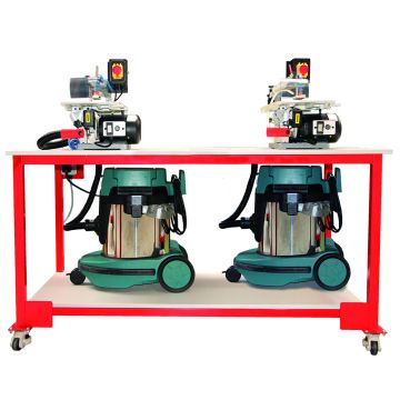 Mobile Bench 01 - 2 Fret Saws and Extractors
