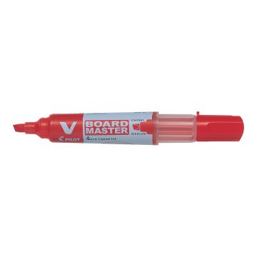 PILOT V-Board Marker-Medium Chisel Tip-Pk 10-Red