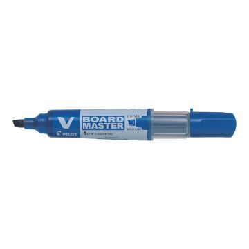PILOT V-Board Marker-Medium Chisel Tip-Pk 10-Blue