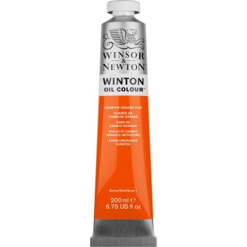 W & N Winton Oil Colour Tube 200ml Cadmium Orange Hue