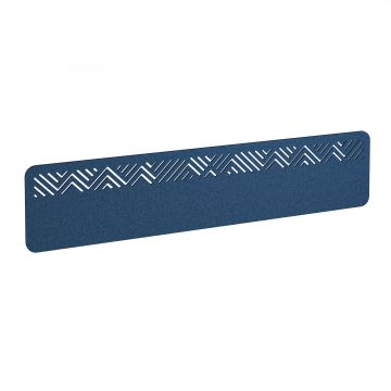 Chevron Acoustic Desktop Screen W1800mm - Blue