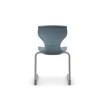 Cogni Reverse Cantilever Chair with Glides Gry Frame Dk Teal