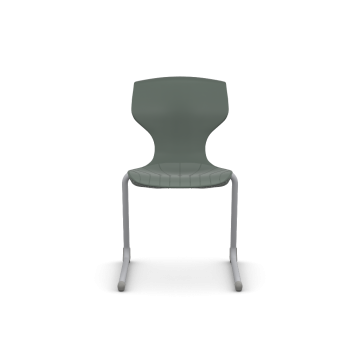 Cogni Reverse Cantilever Chair with Glides Gry Frame Dk Gry
