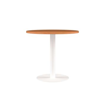 Contract Table Mid 600mm - Beech - White Frame