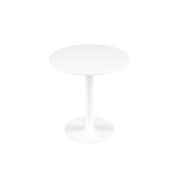 Contract Table Mid 600mm - White - White Frame