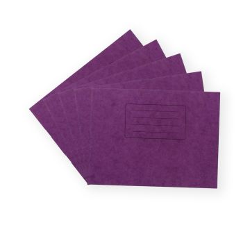 160 x 200mm Handwriting Book 40P- 6/21mm Ruled-Purple- Pk100