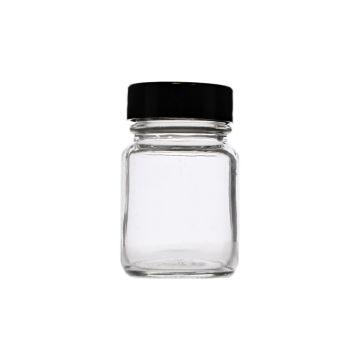 Clear Glass Jar with Screw Cap - 120ml - Pack of 10