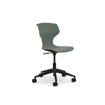 Cogni Task Chair (upholstered) - Black frame - Dark Grey