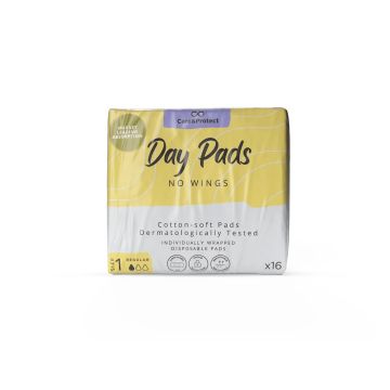 Care and Protect Regular No Wing Day Pad - Pack of 16
