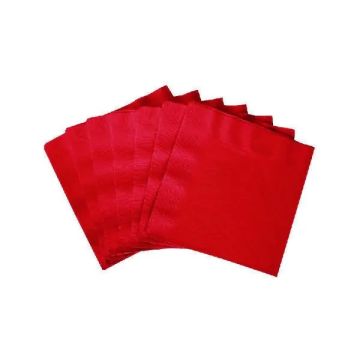 Paper Napkins 2 Ply Red - Pack of 100