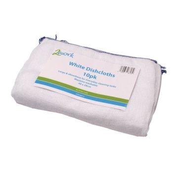 Dishcloths White - Pack of 10