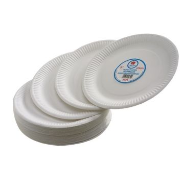 Paper Plates - 180mm (7in) - Pack of 100