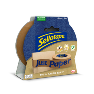 Sellotape Paper Tape - 48mm x 50m - 1 Roll