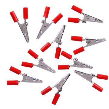 Crocodile Clips with Plastic Sleeves - Pack of 50