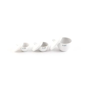 Porcelain Crucible with Lid - Squat Form - 25ml