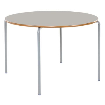 Crushed Bent Circular Table- Dia 600mm - 8-11Y Light Grey
