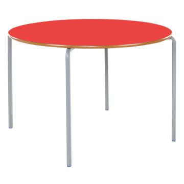 Crushed Bent Circular Table- Dia 600mm - 8-11Y Red