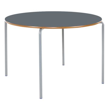 Crushed Bent Circular Table- Dia 600mm - 8-11Y Slate Grey