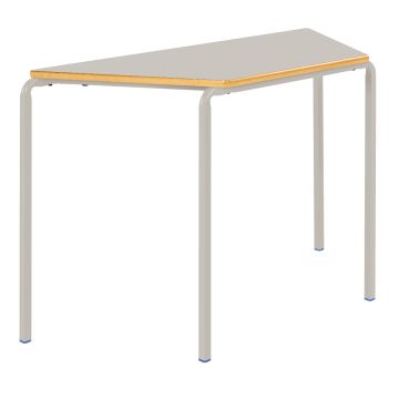Trapezoidal Table Crush Bent- 1200x600mm - 8-11Y Light Grey