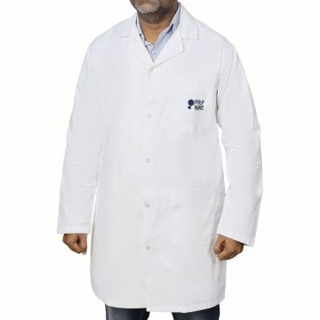 Philip Harris Unisex Lab Coat - White - Small
