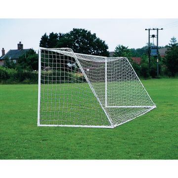Harrod Sport Wheelaway Heavyweight Goal - 7.32 x 2.44m - 165kg - Senior - White