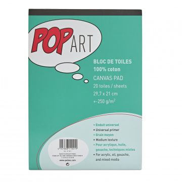 Pebeo Pop Art Cotton Canvas Pad - A4
