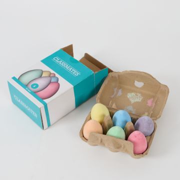 Classmates Egg Chalks - Pack of 6