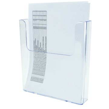 Deflecto Literature Holder A4 Flat Back