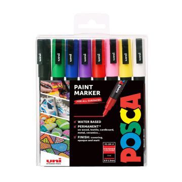 Uni Posca Marker PC-3M 8 Standard Colours