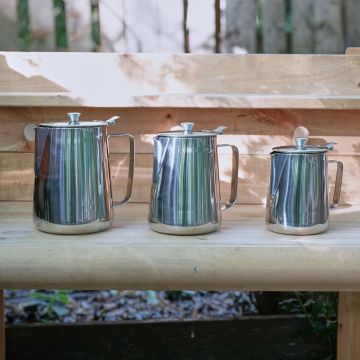 Giant Stainless Steel Teapots - Pack of 3