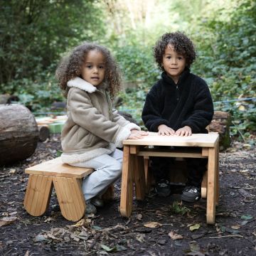 Outdoor Wooden Table and Stool from Hope Education
