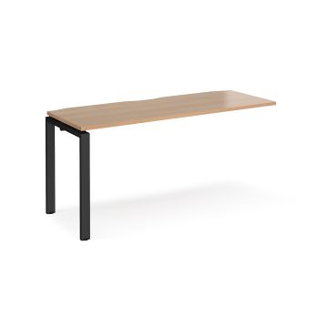 Adapt Single Desk Add On 600mm - Beech