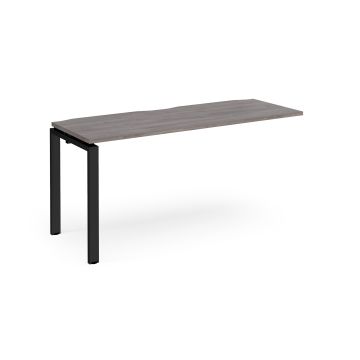 Adapt Single Desk Add On 600mm - Grey Oak