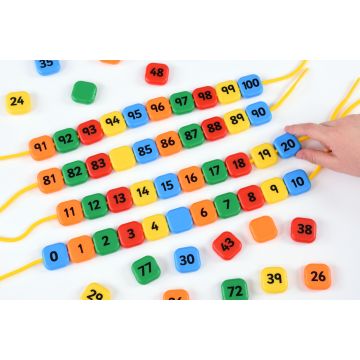 Educational Advantage 0-100 Lacing Number Beads