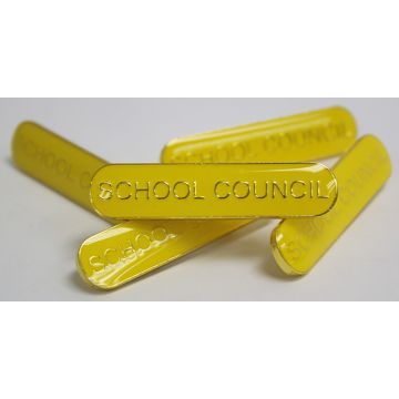 School Council Badge - Yellow - Pack of 10