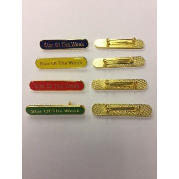 Star of the Week - Red Enamel Badges - Pack of 10