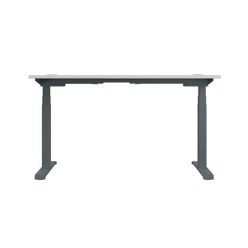 Economy Sit Stand Desk 1400 x 800 mm - Graphite - White