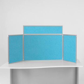 Mini Busyfold Light Table Top Kit With Header & Carry Bag - Cyan